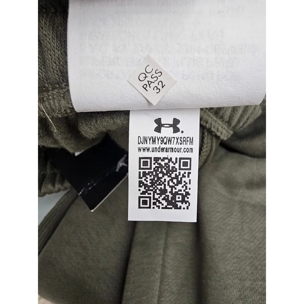 Under Armour Mens Rival Fleece Joggers Olive Green XL‎ 1379774-390 New with Tags